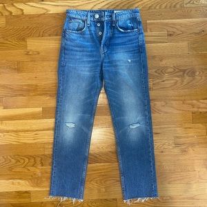 Rag & Bone Maya High-Rise Ankle Slim Jean size 23